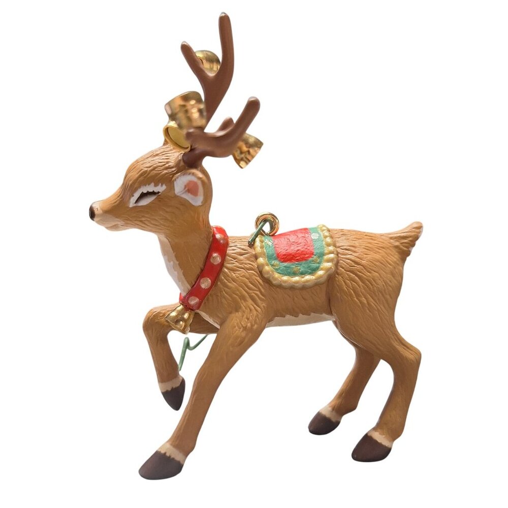 Hallmark Keepsake 2000 Ringing‎ Reindeer Ornament Membership Exclusive